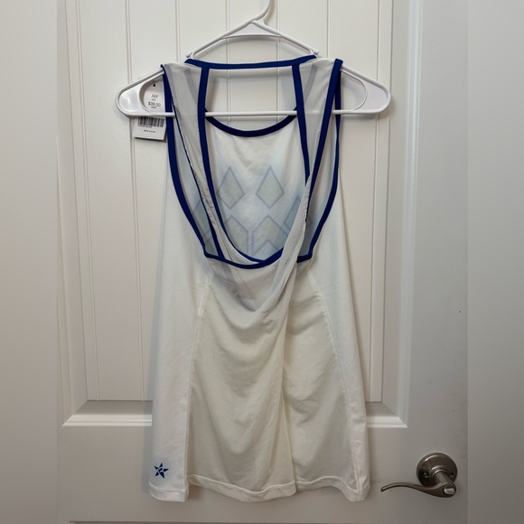 NWT. Cheer athletics White and Blue Tank Top. Size medium. - Picture 3 of 5